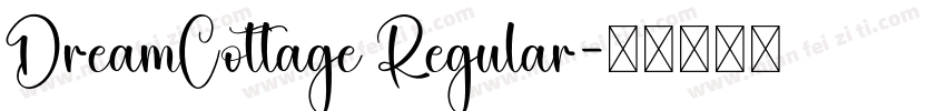 DreamCottage Regular字体转换